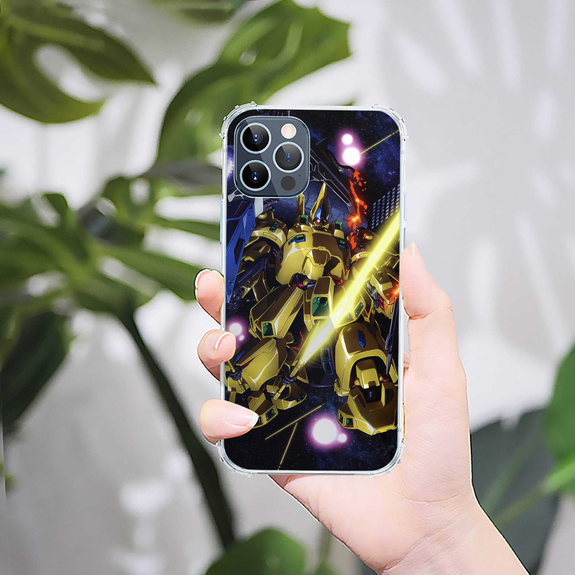 （画像用） 機動戦士ガンダム Mobile Suit Gundam 【iPhone 12シリーズ対応】透明スマホケース（クリアソフトケース）